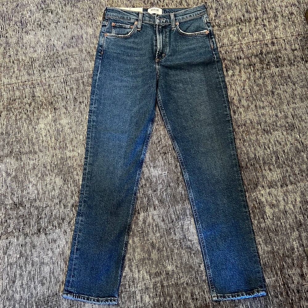 NWT AGOLDE Merrel Jean Mid Rise Straight